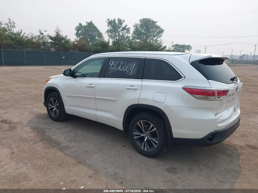 Vin: 5tdjkrfh2gs328978, lot: 46115059, toyota highlander xle v6 20163