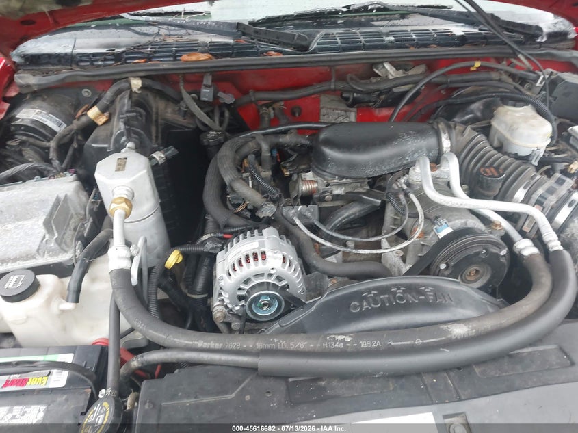 2003 Chevrolet S-10 Ls VIN: 1GCCT19X238121581 Lot: 45616682