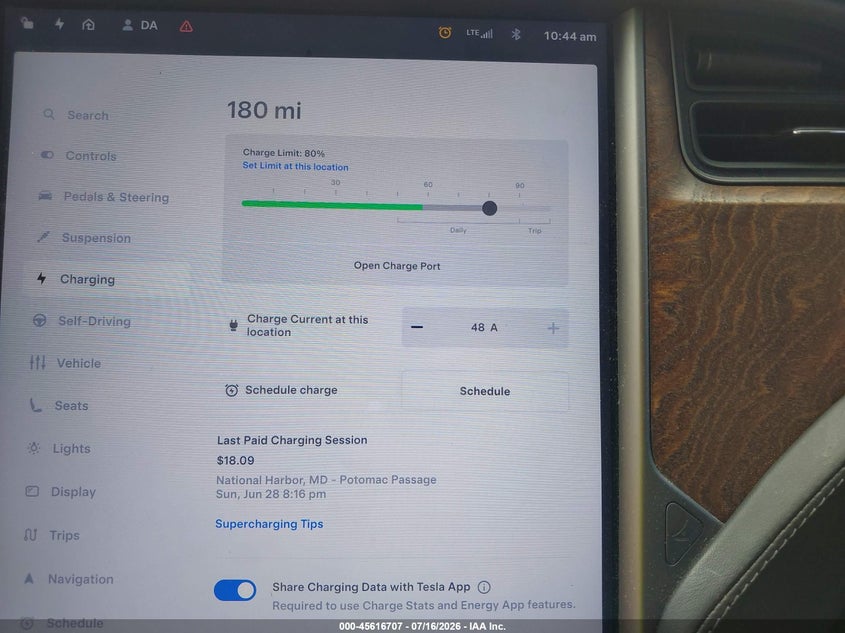 2020 Tesla Model X Long Range Dual Motor All-Wheel Drive/Long Range Plus Dual Motor All-Wheel Drive VIN: 5YJXCBE2XLF285999 Lot: 45616707