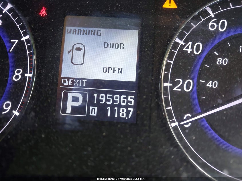 2013 INFINITI EX37 auction photo 7