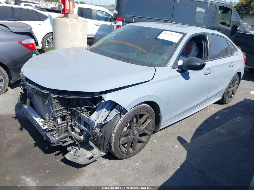 2023 Honda Civic, Front End, IAAI, VIN 2HGFE1E57PH472774 — photo 2