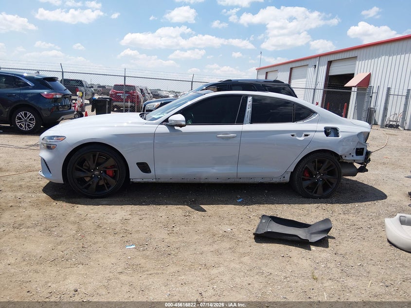 2022 Genesis G70 3.3T Awd VIN: KMTG54TE7NU102539 Lot: 45616822
