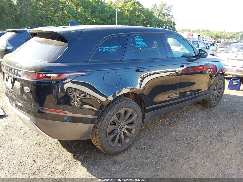 Vin: salyl2rxxja719279, lot: 46115357, land rover range rover velar p250 se r-dynamic 20184