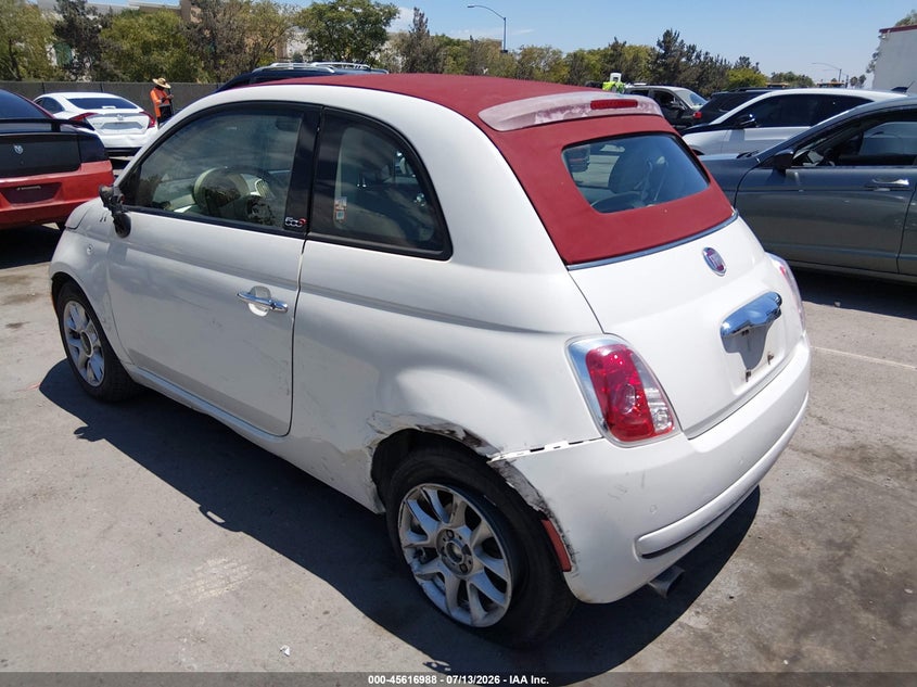 2017 Fiat 500C Pop VIN: 3C3CFFLR3HT704737 Lot: 45616988