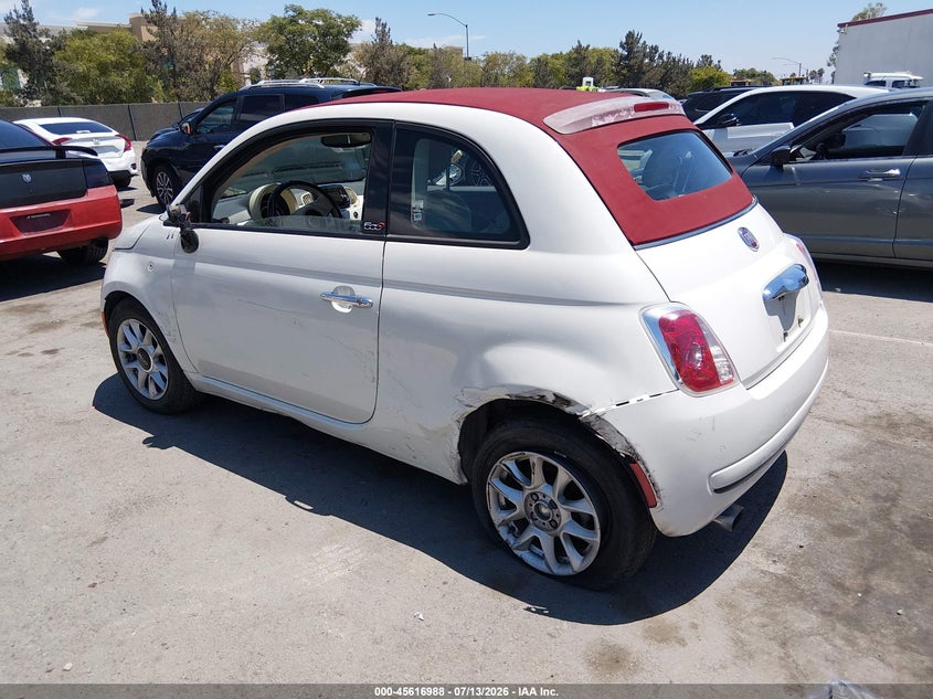 2017 FIAT 500C auction photo 3