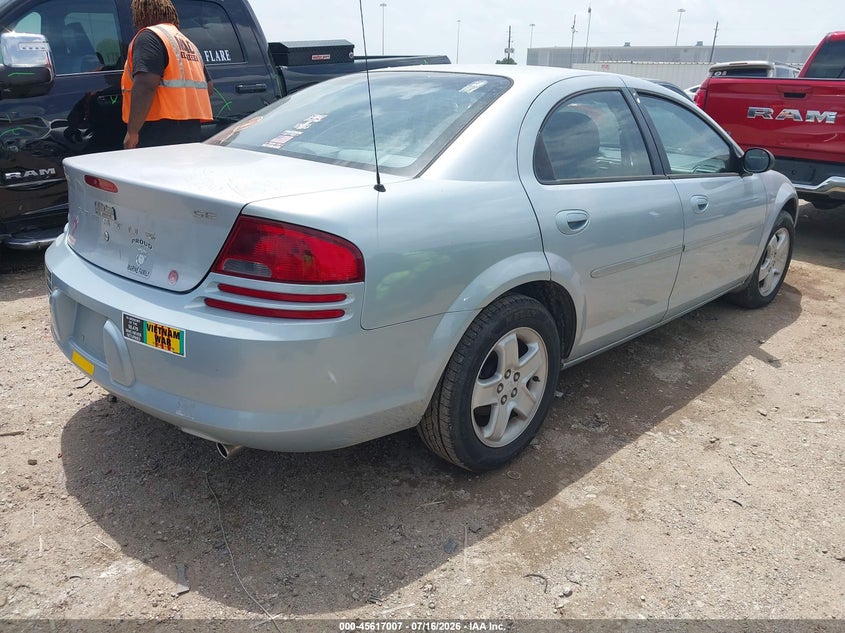 2002 DODGE STRATUS SEDAN 2.7L V-6 DOHC, 200HP