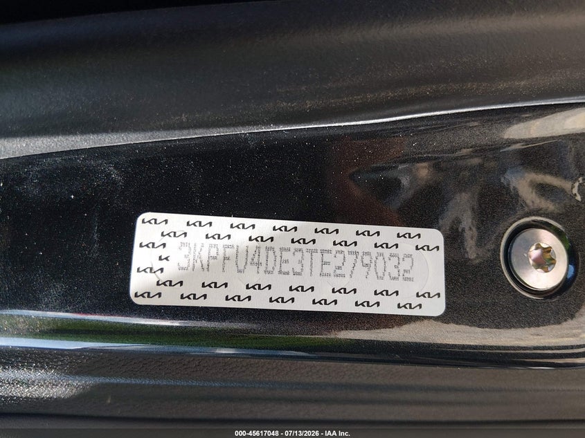 2026 Kia K4 Ex VIN: 3KPFU4DE3TE279032 Lot: 45617048
