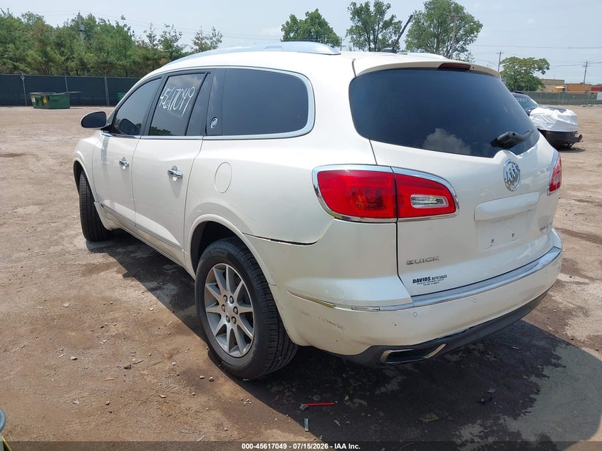 Vin: 5gakrbkdxej251847, lot: 46115499, buick enclave leather 20143