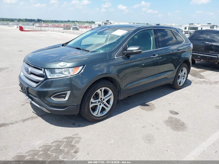 Vin: 2fmpk4k85fbc17890, lot: 46115553, ford edge titanium 20152