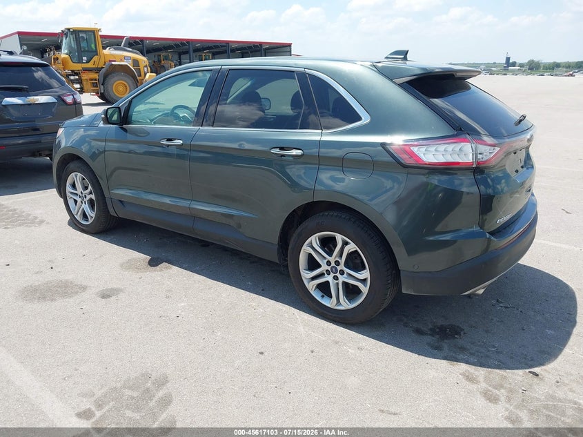 Vin: 2fmpk4k85fbc17890, lot: 46115553, ford edge titanium 20153
