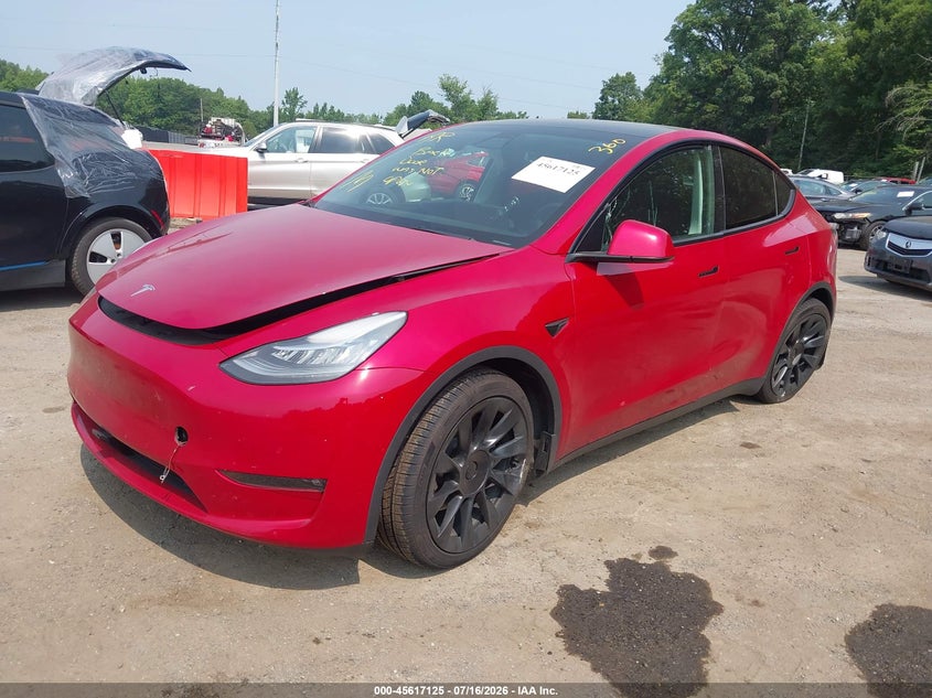 Vin: 5yjygdee1mf186326, lot: 46115576, tesla model y long range dual motor all-wheel drive 20212