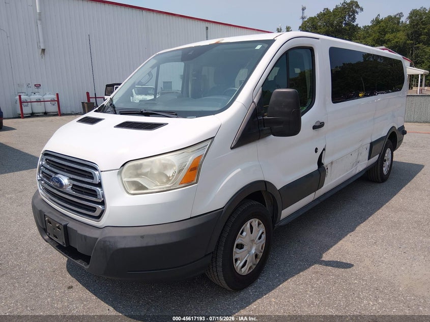 Vin: 1fbzx2zm4fkb27825, lot: 46115643, ford transit-350 xlt 20152