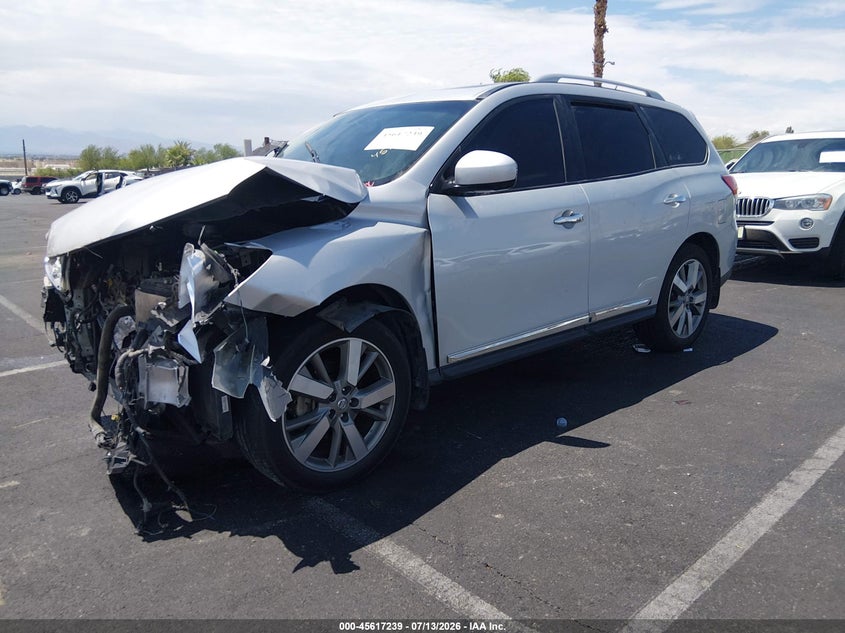 Vin: 5n1ar2mm7fc622312, lot: 46115689, nissan pathfinder platinum 20152