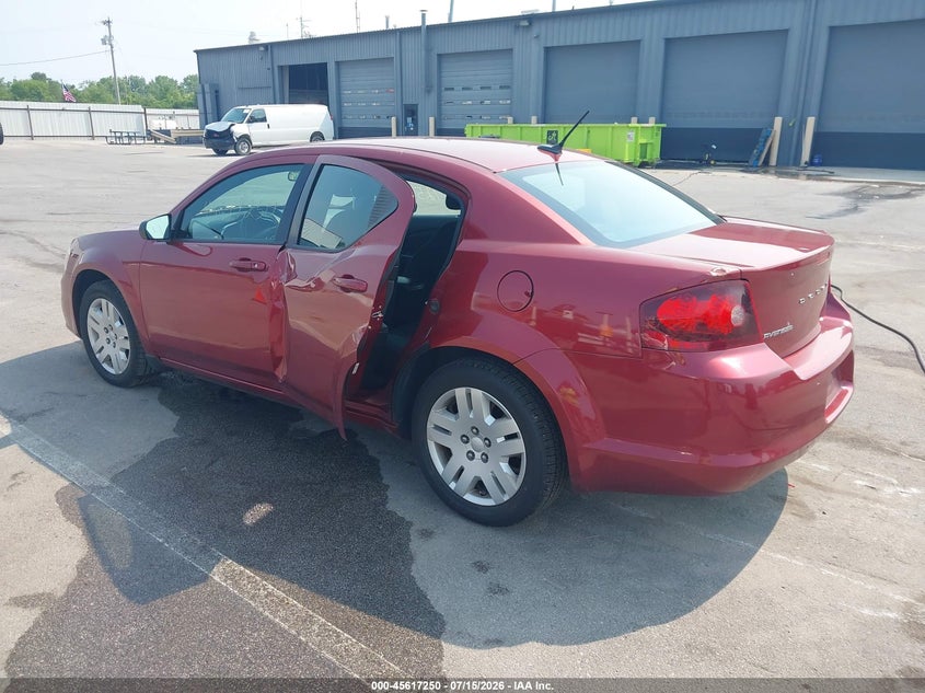 Vin: 1c3cdzab6en223695, lot: 46115700, dodge avenger se 20143