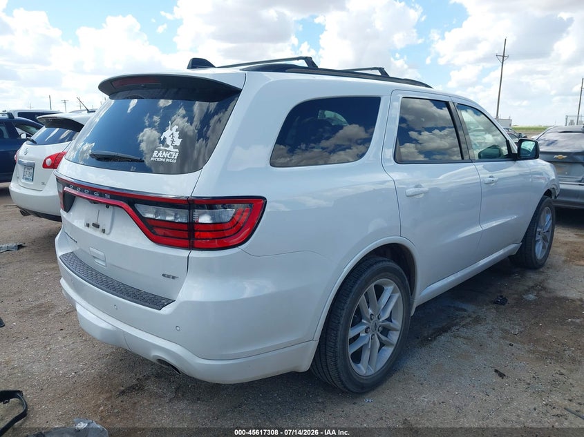 Vin: 1c4rdhdg7rc203688, lot: 46115757, dodge durango gt plus rwd 20244