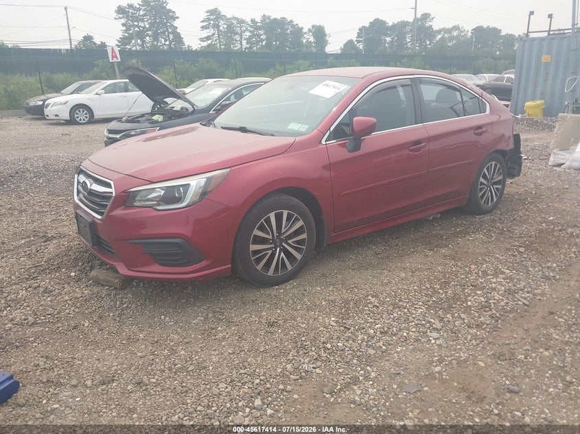 2019 Subaru Legacy, Rear, IAAI, VIN 4S3BNAF67K3040377 — photo 2