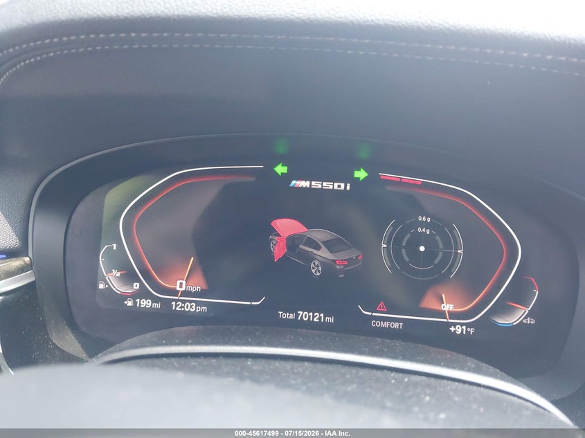 BMW M550I 2021 VIN WBA13BK02MCF09869