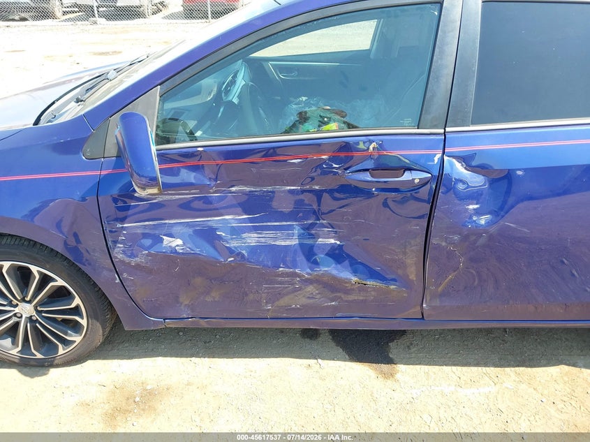 2015 TOYOTA COROLLA SEDAN 1.8L I-4 DOHC, VVT, 132HP