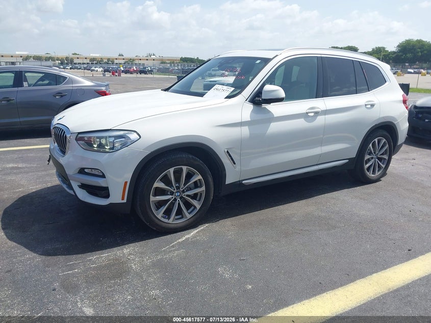 2019 BMW X3, Правый бок, IAAI, VIN 5UXTR7C58KLE88555 — фото 2