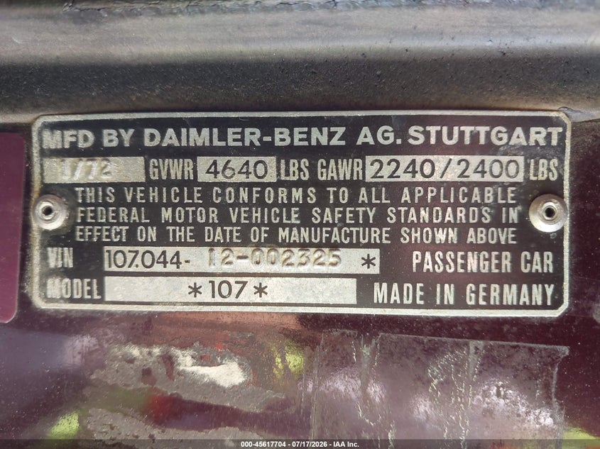 AtlanticExpress - Mercedes-Benz 350sl