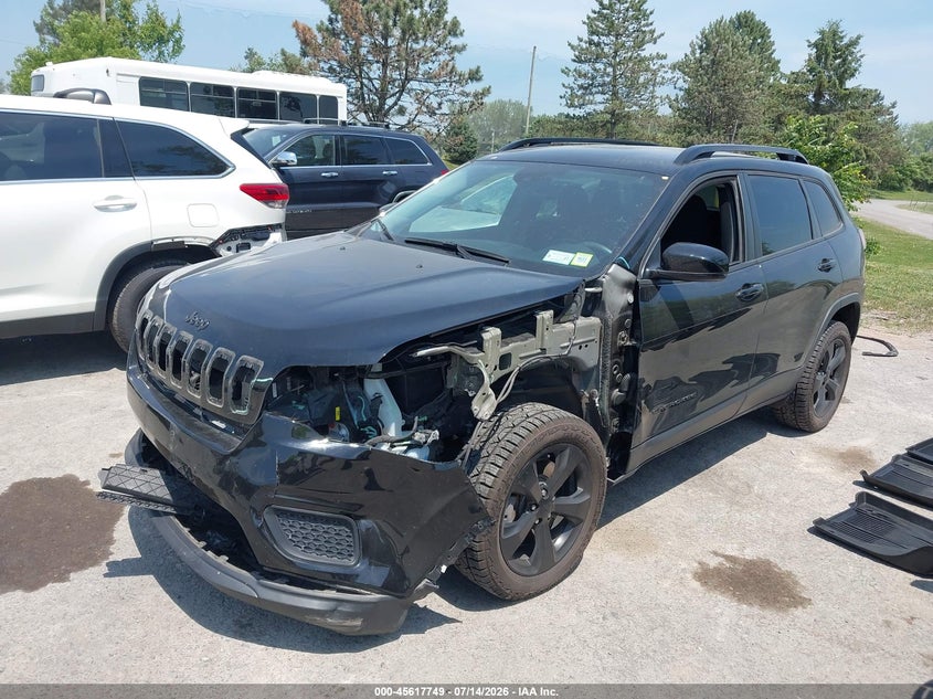 2021 Jeep Cherokee, Front End, IAAI, VIN 1C4PJMCB4MD209692 — photo 2