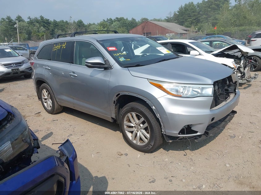 2015 TOYOTA HIGHLANDER auction photo 1