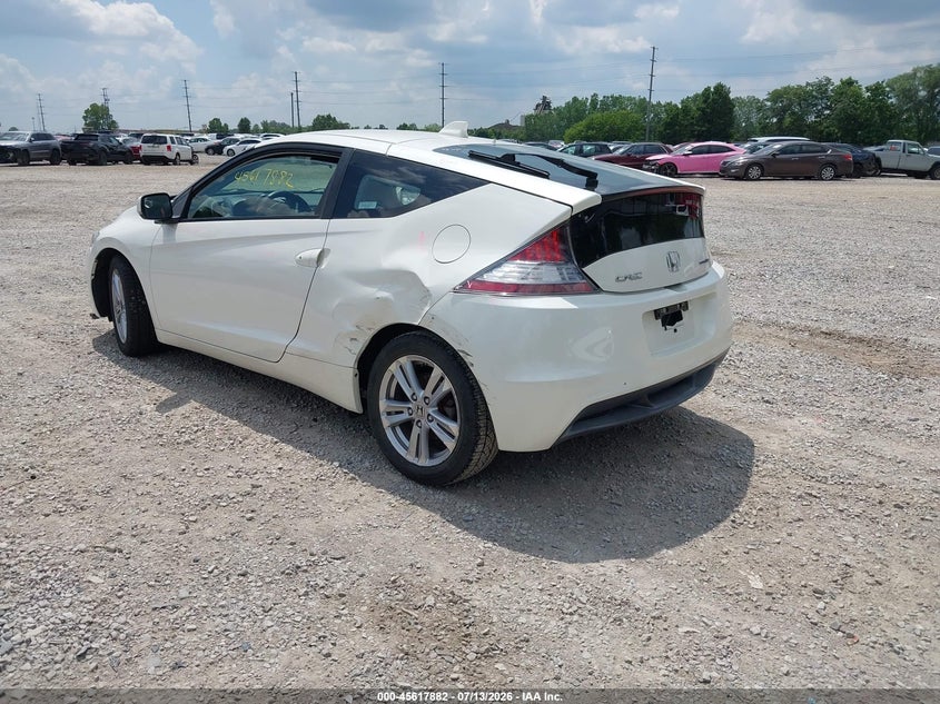 Vin: jhmzf1d67bs005809, lot: 46116332, honda cr-z ex 20113