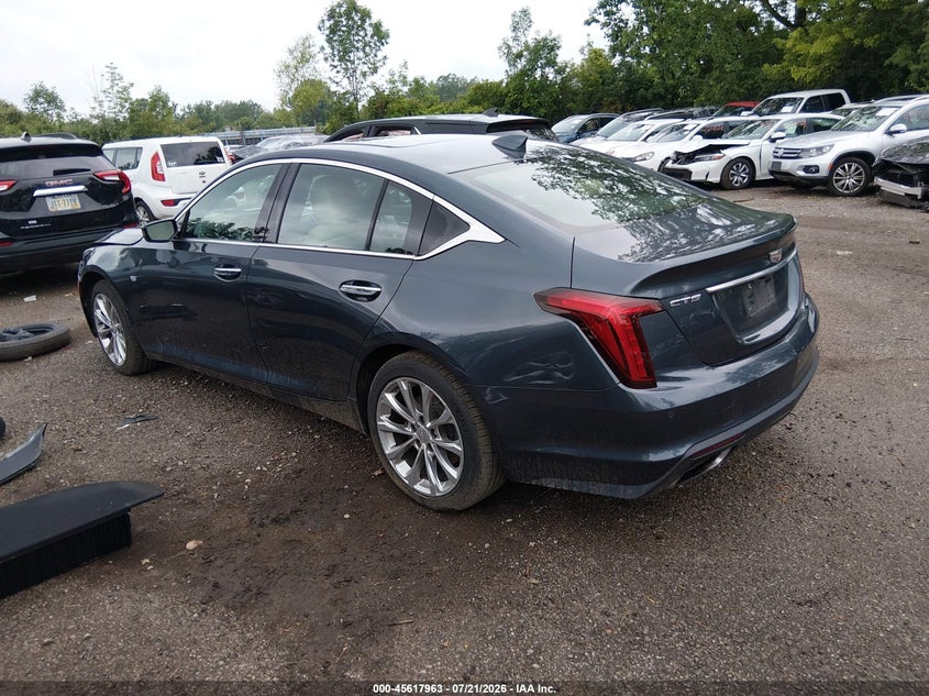 Vin: 1g6dn5rw9m0106379, lot: 46116413, cadillac ct5 premium luxury 20213