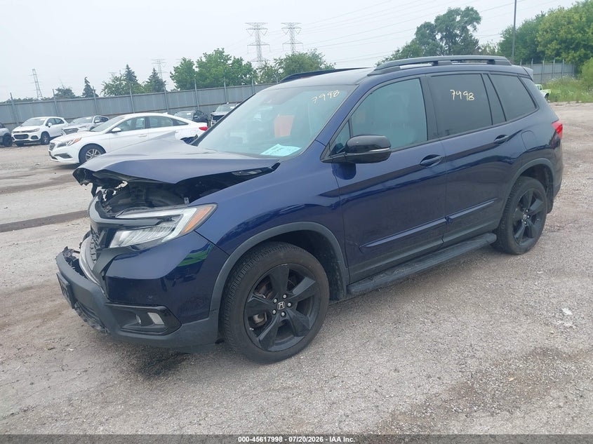 Vin: 5fnyf8h08kb010803, lot: 46116448, honda passport elite 20192
