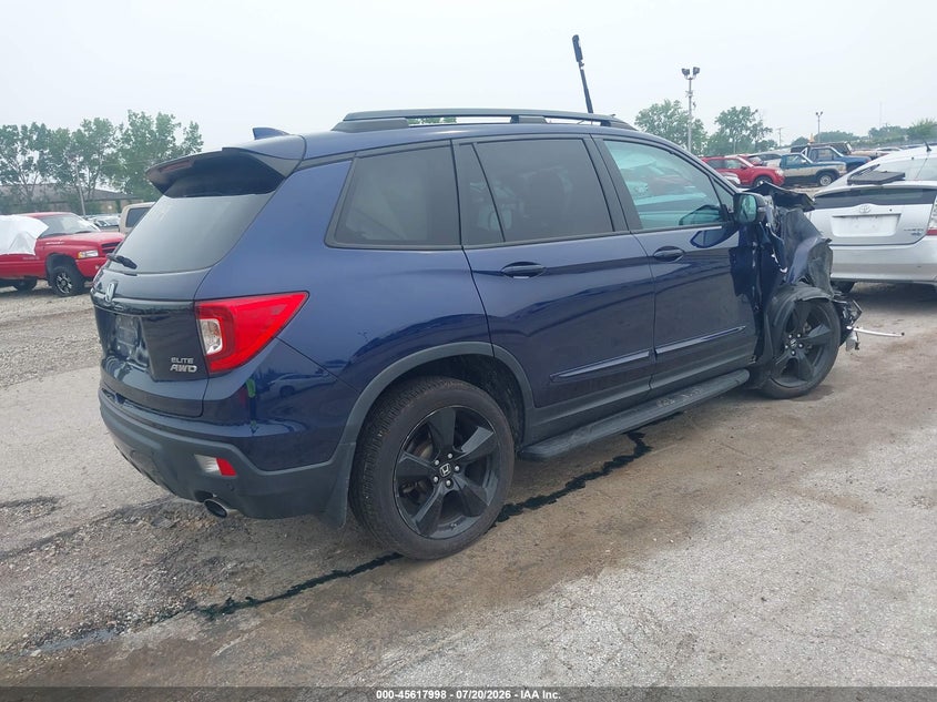 Vin: 5fnyf8h08kb010803, lot: 46116448, honda passport elite 20194