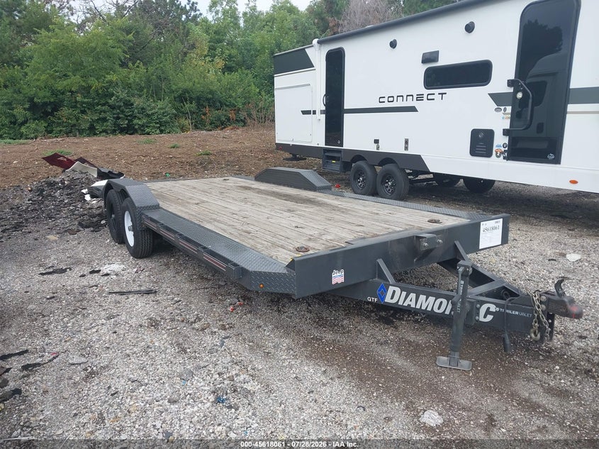 2021 DIAMOND C FLATBED TRAILER auction photo 1