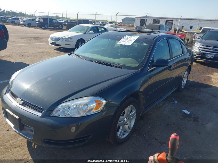 2014 Chevrolet Impala, Storm Damage, IAAI, VIN 2G1WB5E35E1164031 — photo 2