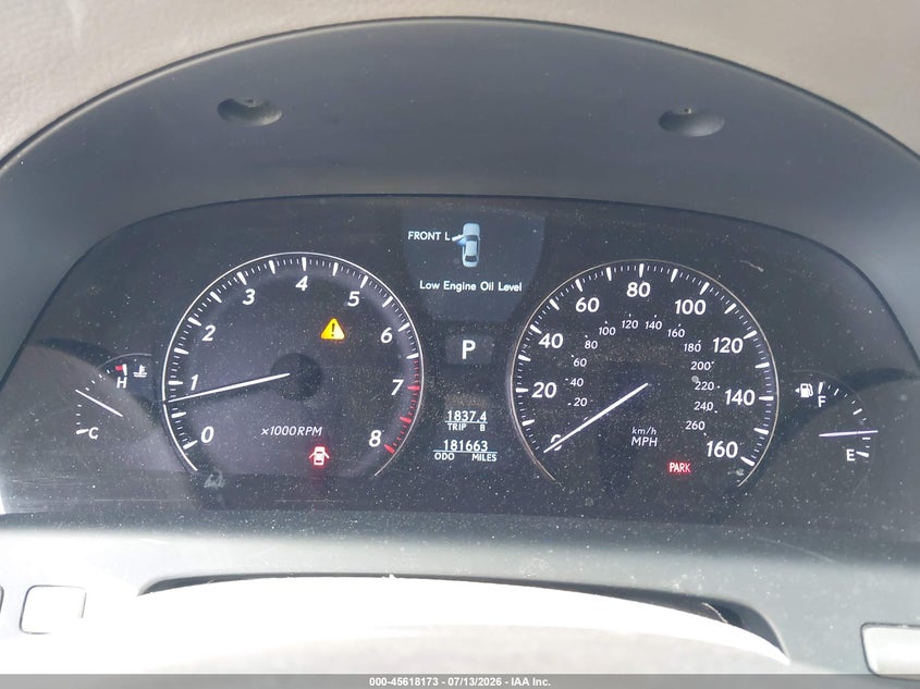 2008 Lexus Ls 460 VIN: JTHBL46F385062878 Lot: 45618173