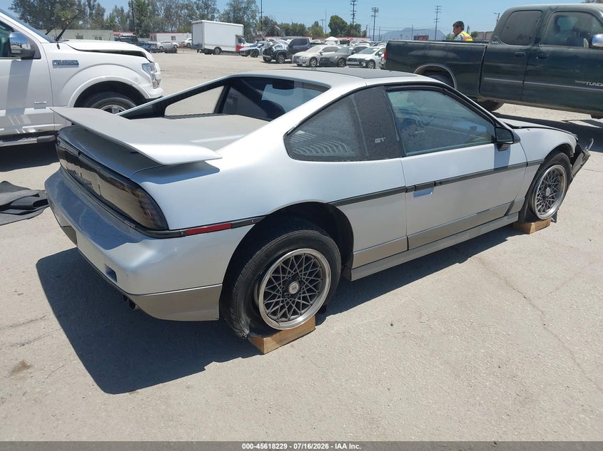 1987 Pontiac Fiero Gt VIN: 1G2PG1190HP201126 Lot: 45618229