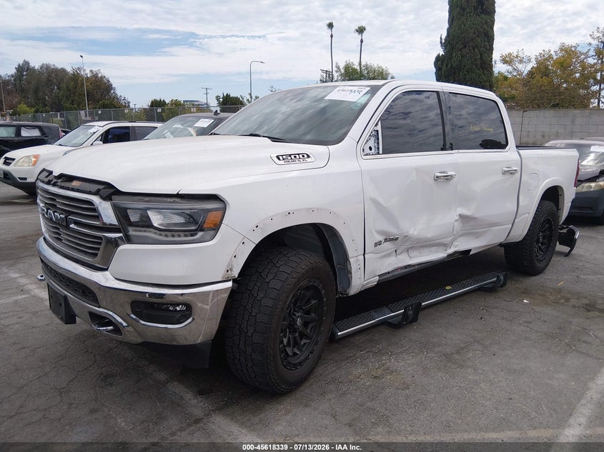 Vin: 1c6rrejtxnn302058, lot: 46116789, ram 1500 laramie  4x2 5'7 box 20222