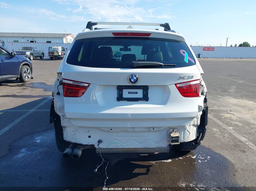 2013 BMW X3 xDrive28I VIN: 5UXWX9C59D0A22250 Lot: 45618350