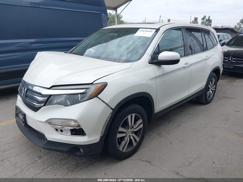 Vin: 5fnyf5h76hb009864, lot: 46116894, honda pilot ex-l 20172