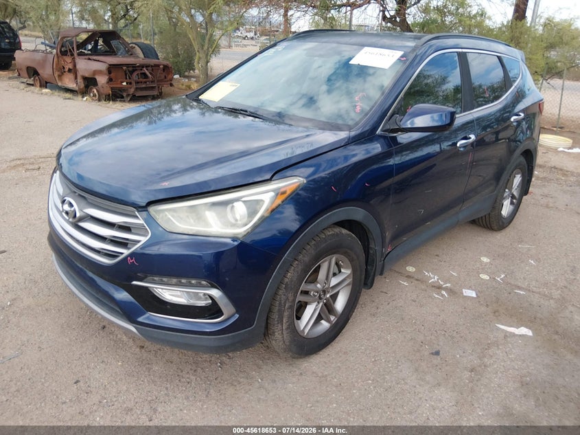 2017 Hyundai Santa Fe Sport 2.4L, Удар сзади, IAAI, VIN 5XYZU3LB5HG459170 — фото 2
