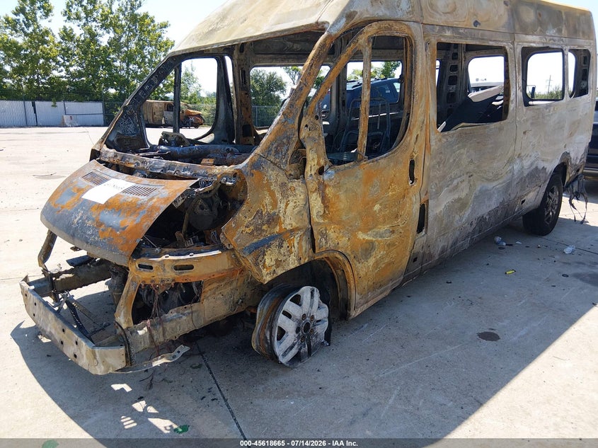 Vin: 3c6urvug7he524848, lot: 46117115, ram promaster 3500 window van high roof 159 wb ext 20172