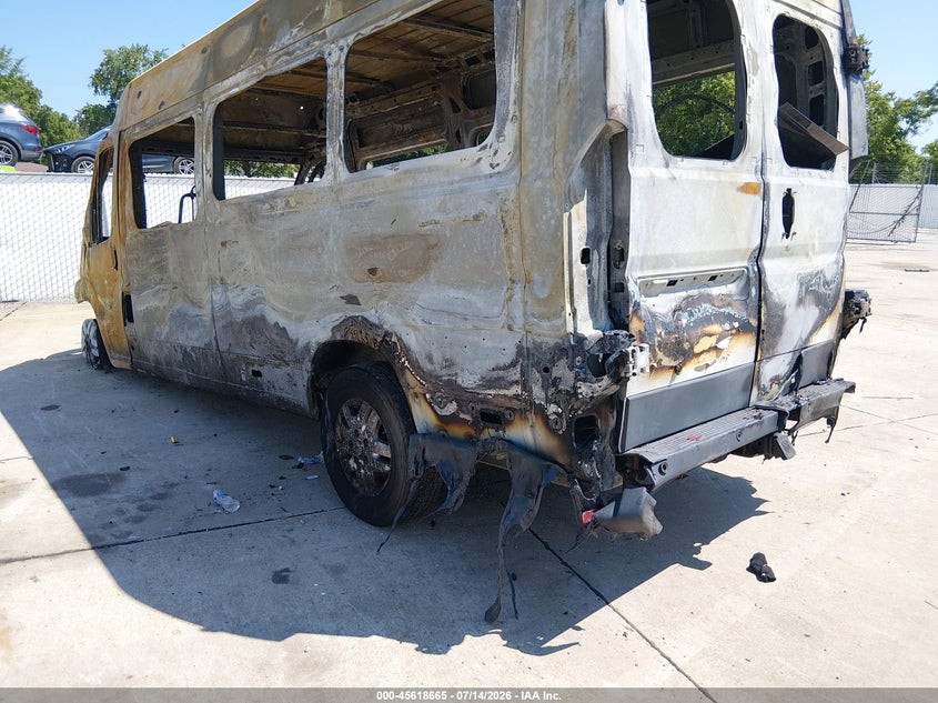 Vin: 3c6urvug7he524848, lot: 46117115, ram promaster 3500 window van high roof 159 wb ext 20173