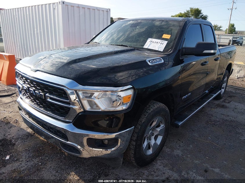 Vin: 1c6srfbt7nn480631, lot: 46117191, ram 1500 big horn  4x4 6'4 box 20222