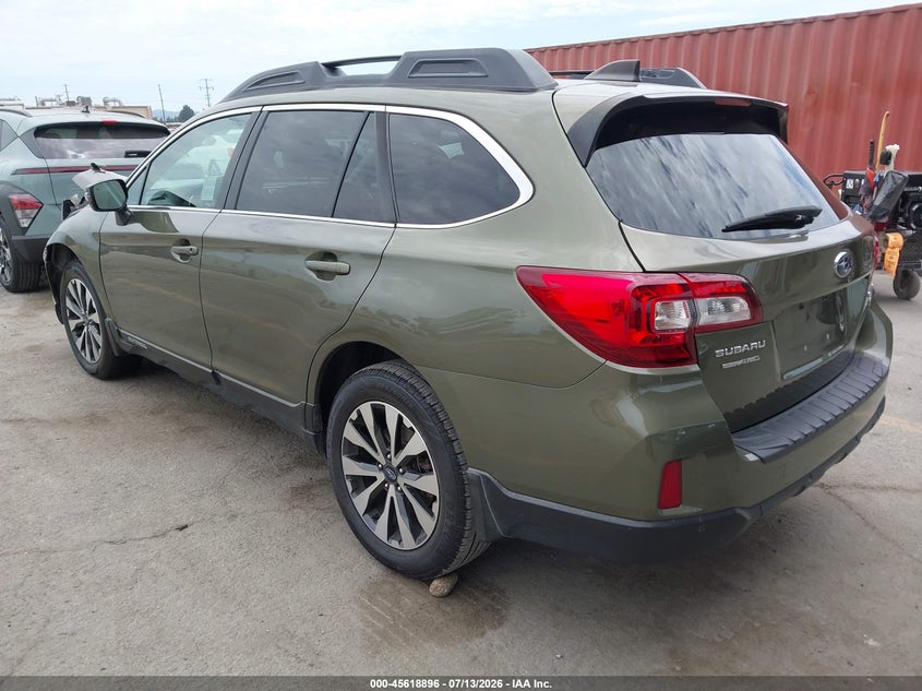 Vin: 4s4bsenc8h3304265, lot: 46117346, subaru outback 3.6r limited 20173