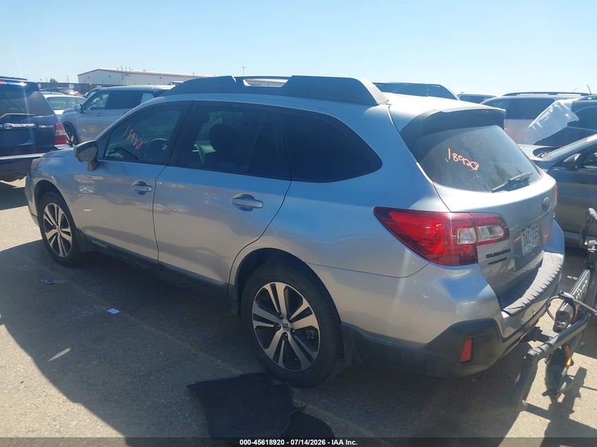 Vin: 4s4bsanc7j3238192, lot: 46117370, subaru outback 2.5i limited 20183