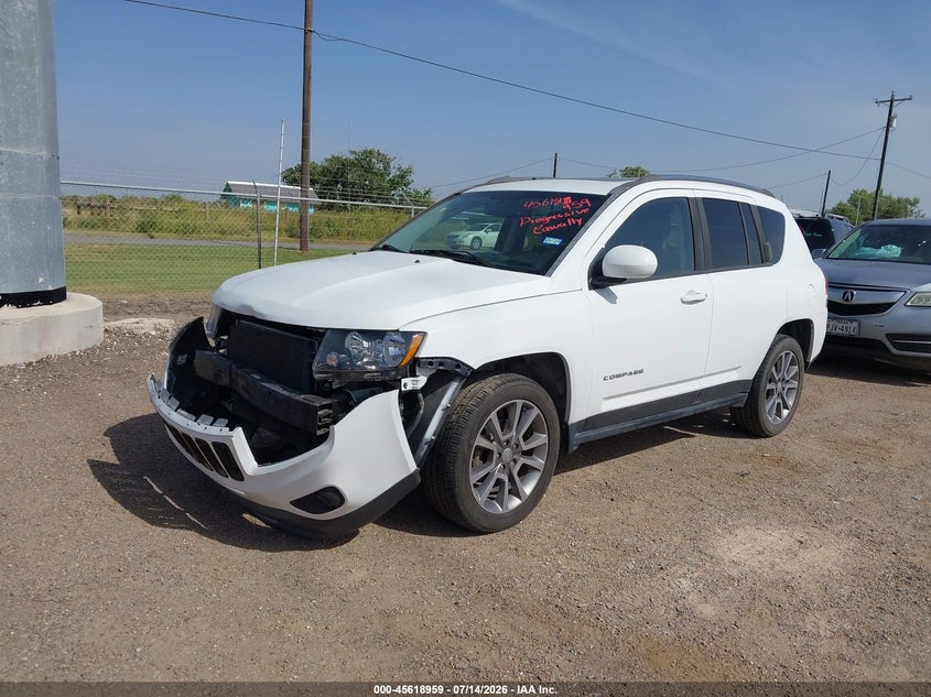 Vin: 1c4njcea8gd546814, lot: 46117409, jeep compass high altitude edition 20162