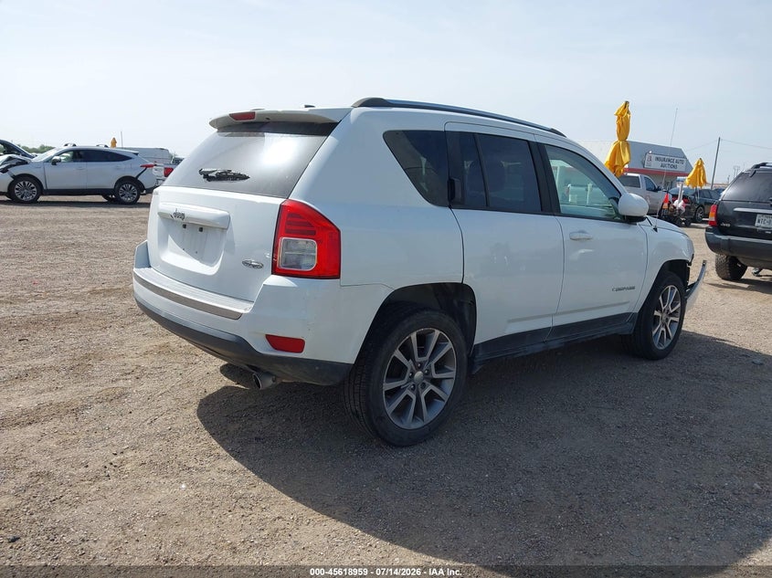 Vin: 1c4njcea8gd546814, lot: 46117409, jeep compass high altitude edition 20164