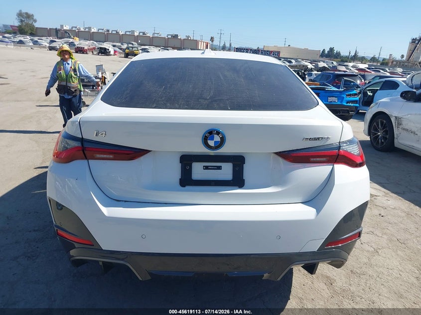 2024 BMW I4 Gran Coupe Edrive35 VIN: WBY43AW03RFS87705 Lot: 45619113