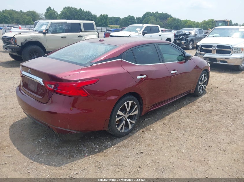 Vin: 1n4aa6ap3gc400116, lot: 46117630, nissan maxima 3.5 s 20164