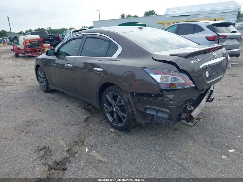 Vin: 1n4aa5ap1ec451346, lot: 46117677, nissan maxima 3.5 sv 20143