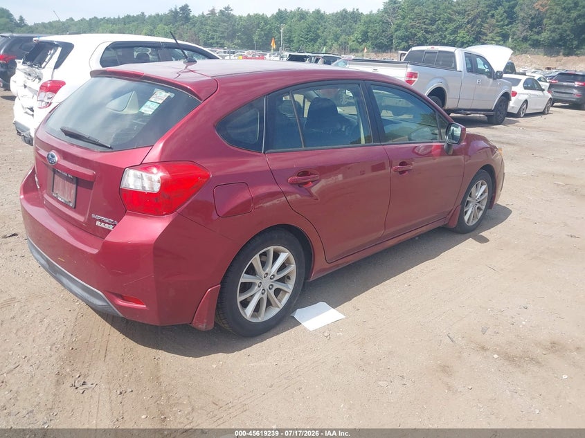 Vin: jf1gpac6xd2217684, lot: 46117689, subaru impreza 2.0i premium 20134