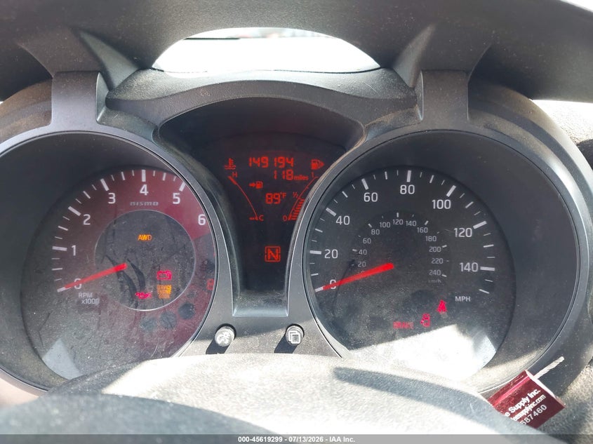 2013 Nissan Juke Nismo VIN: JN8AF5MV1DT231813 Lot: 45619299